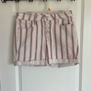 Old Navy Red, White and Blue Shorts with Vintage Stripes